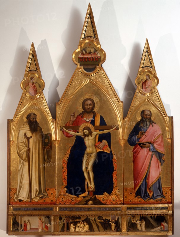 Nardo di Cione, La trinité avec saint Romuald et saint Jean-Baptiste