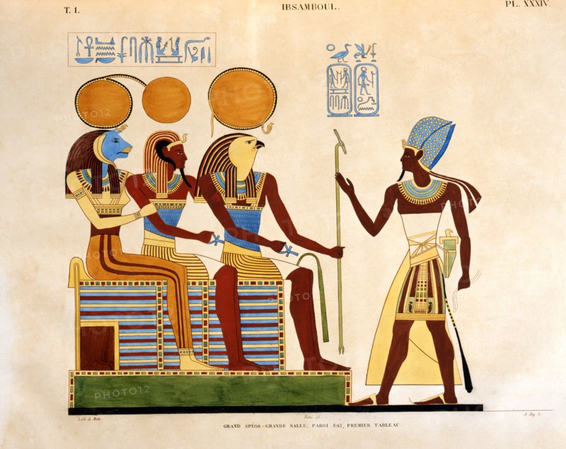 Champollion le Jeune, Ramesses II before the Gods