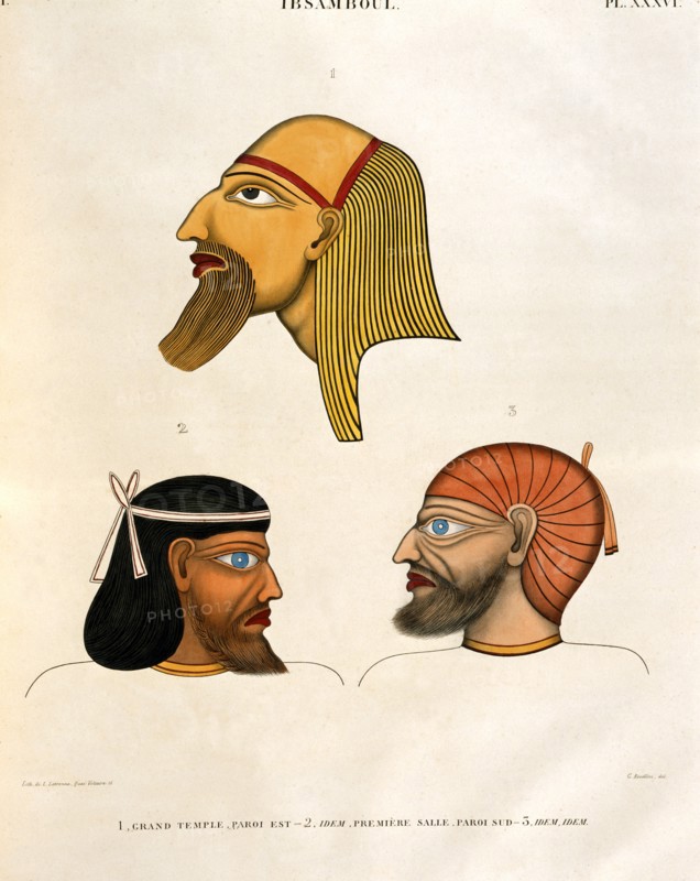 Champollion le Jeune, Types ethniques d'Egypte et de Nubie