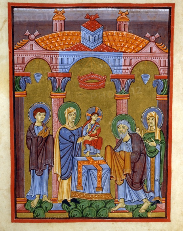 Evangéliaire de l'Ecole de Reichenau, La Présentation de Jésus au Temple