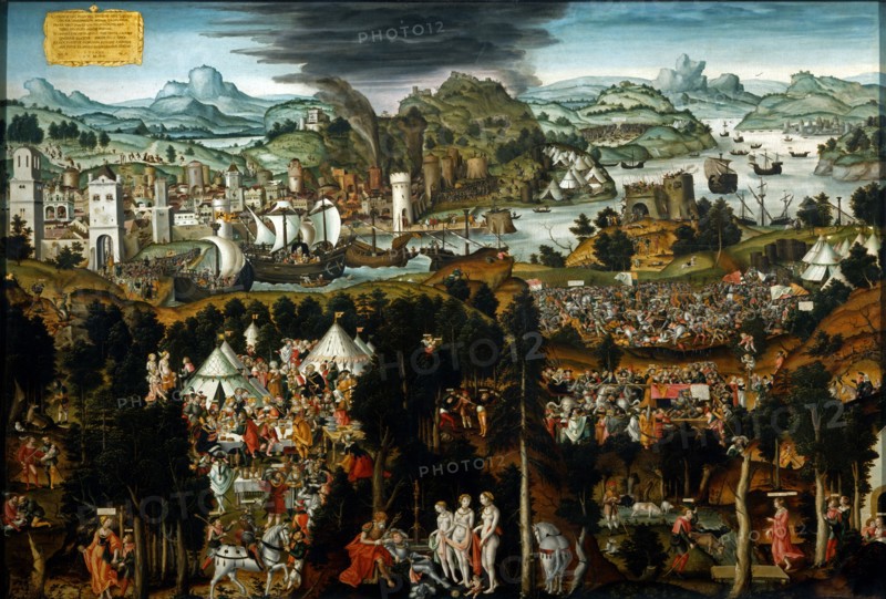 Gerung, Le Jugement de Pâris et la destruction de Troie
