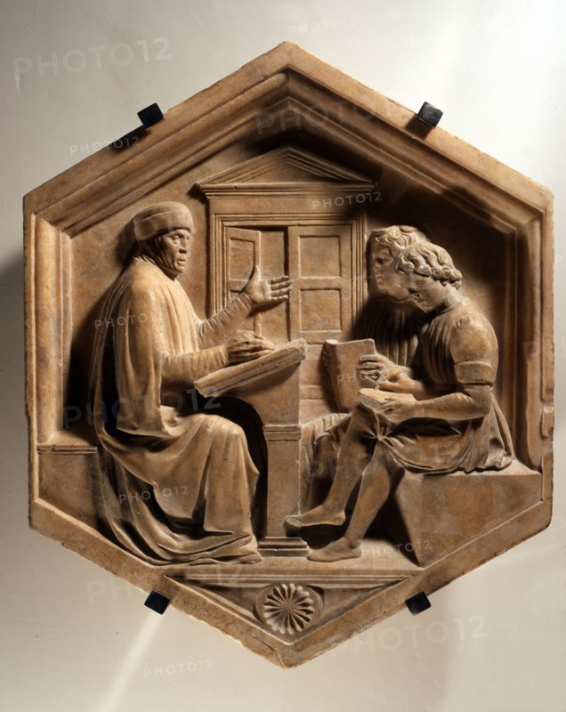 Della Robbia, Allégorie de la grammaire
