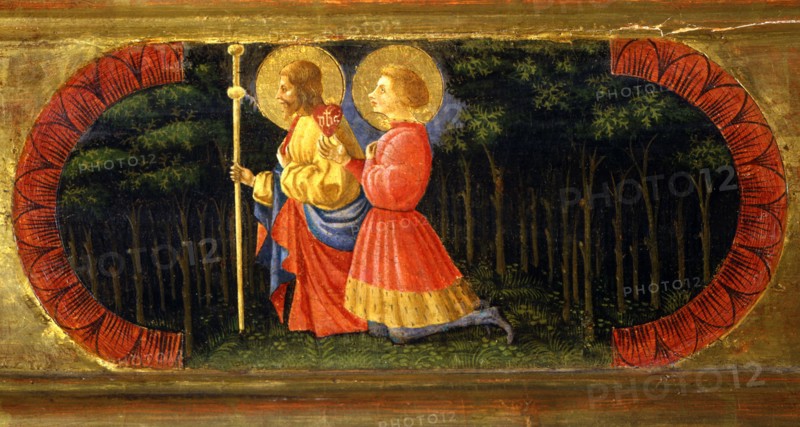 Uccello, Saint Jacques and Saint Ansanus praying