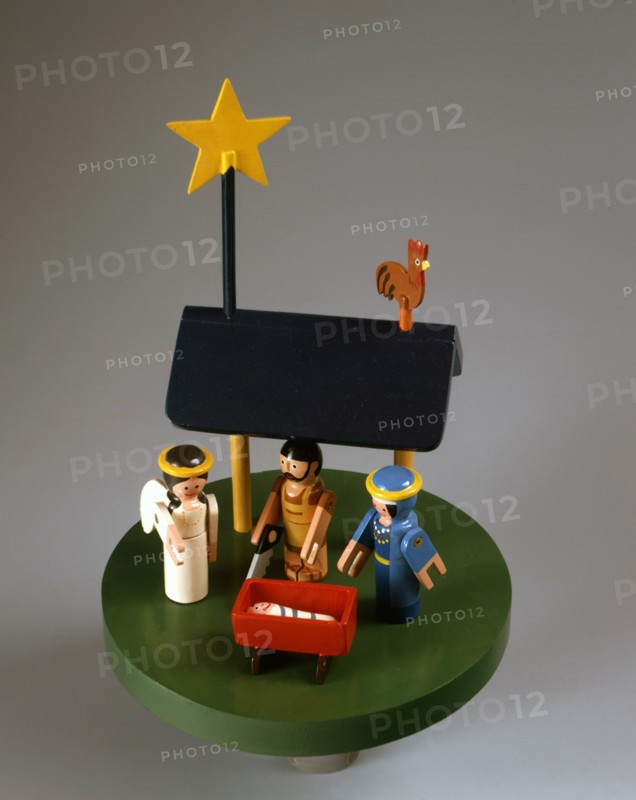 Danish nativity scene known as "the rooster"