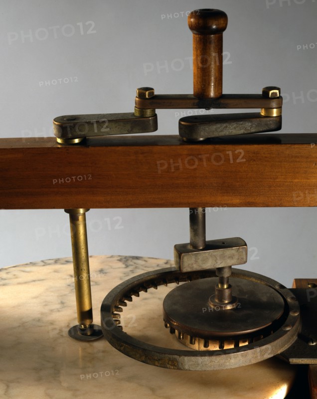Maquette d'une machine dessinée par Léonard de Vinci