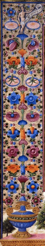 Bible de Borso d'Este, Prologue du Livre des Prophètes (détail)