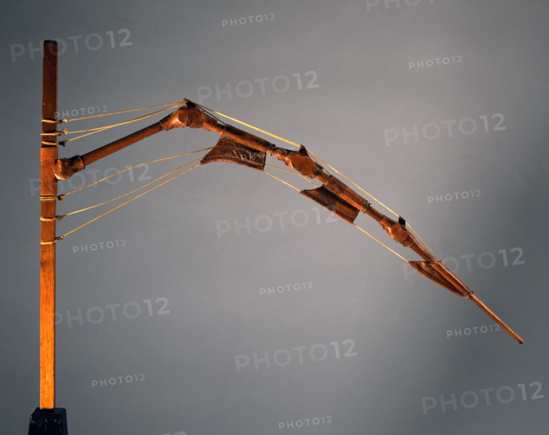Model of a machine drawn by Leonardo Da Vinci