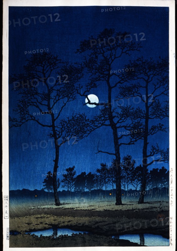 Hasui, Clair de lune à Toyama
