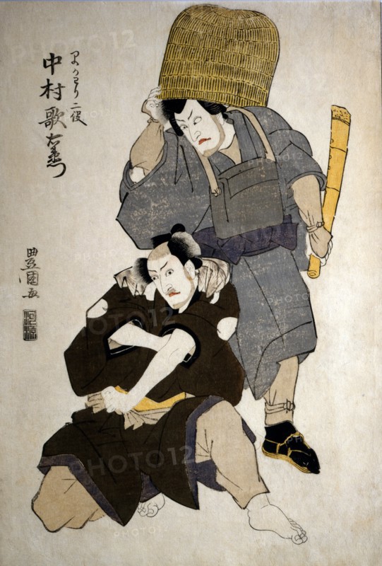 Toyokuni, Scene from Kabuki theatre