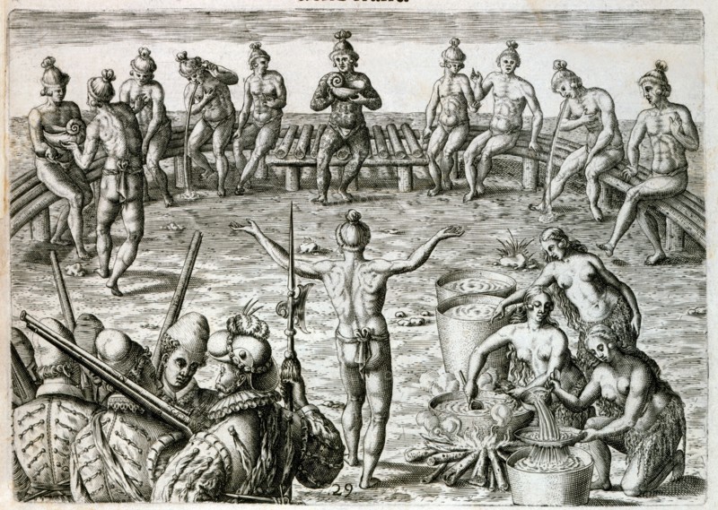 Chief of a tribe in Florida holding a council