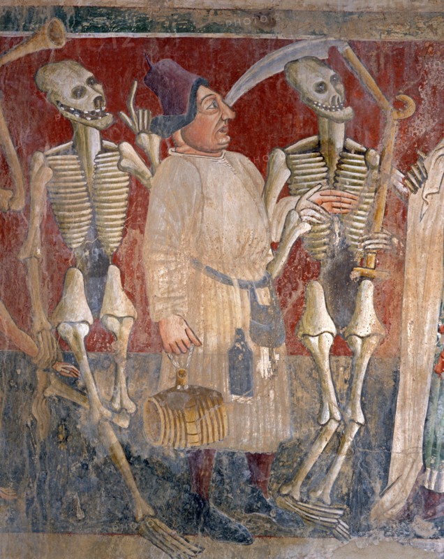 L'aubergiste accompagnés par la Mort