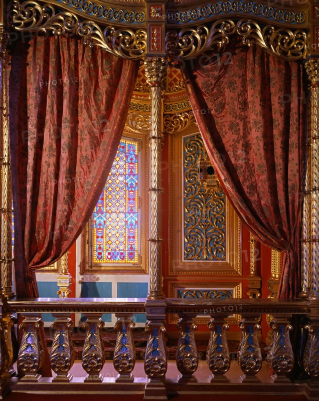 Interior of the Royal Chalet of Ludwig II, King of Bavaria in Schachen