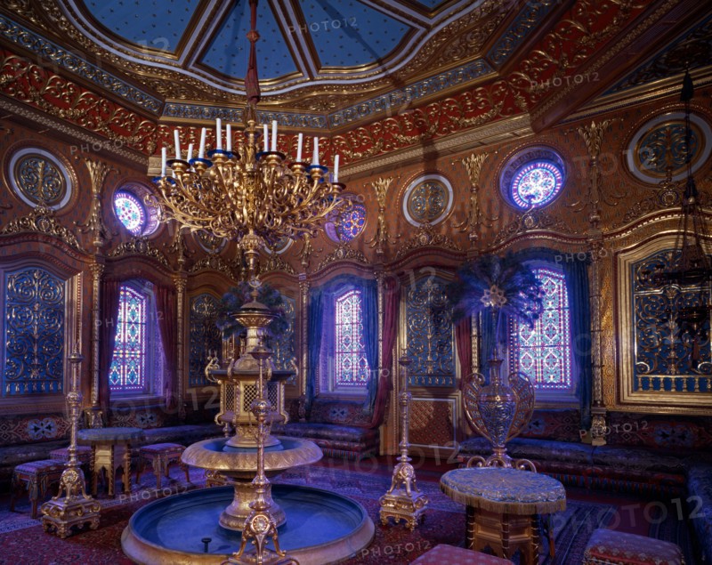 Intérieur du chalet royal de Louis II de Bavière à Schachen