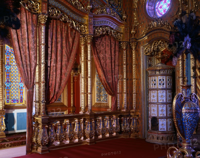 Interior of Royal Chalet of Ludwig II, King of Bavaria in Schachen