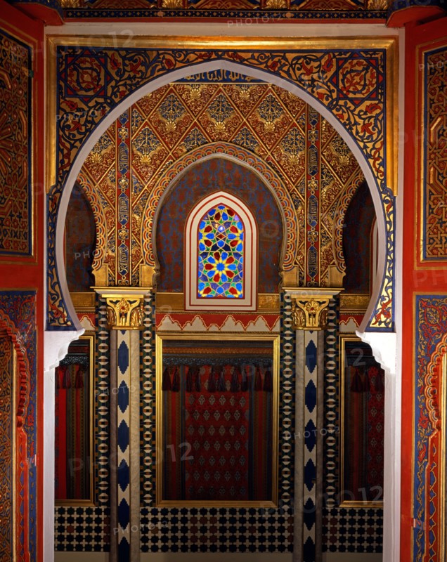 Interior of the "Moroccan house" of the Linderhof Palace