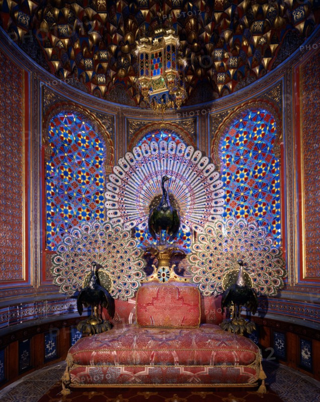 Interior of the "Moorish pavillion" of the Linderhof Palace