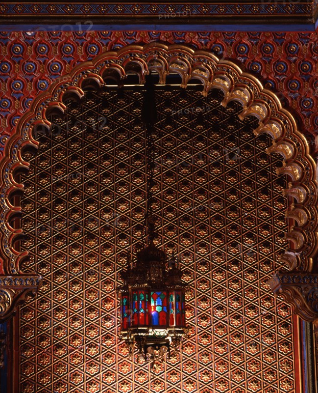 Interior of the "Moorish pavillion" of the Linderhof Palace