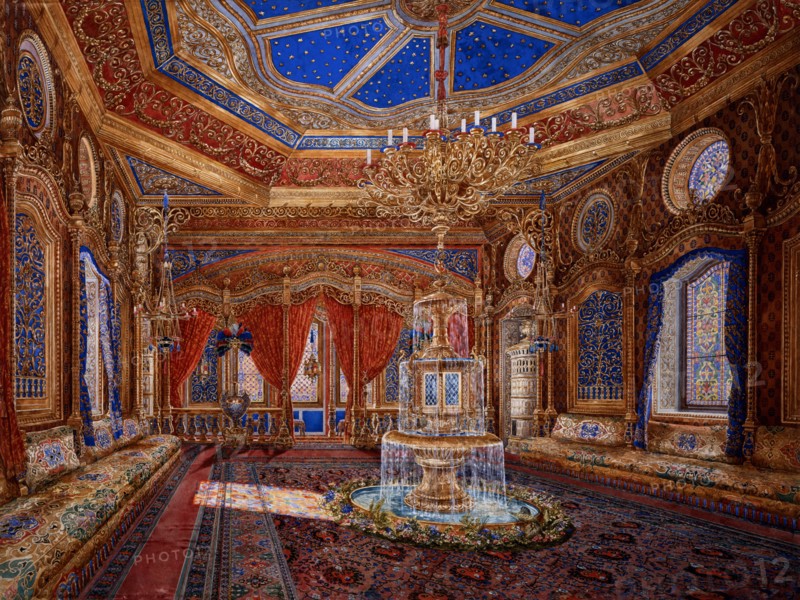 Breling, Interior of the Moorish room of the King's house on Schachen