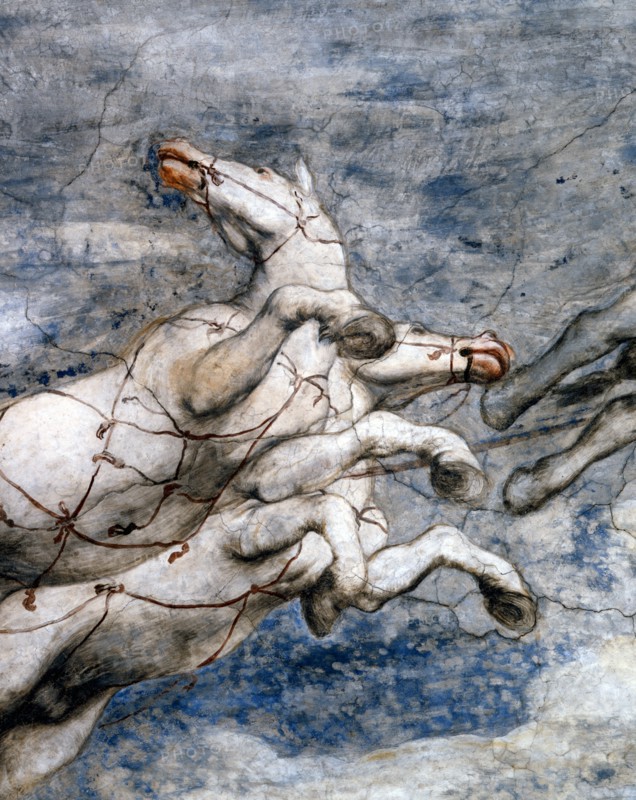 Phaeton on the Sun chariot (detail)