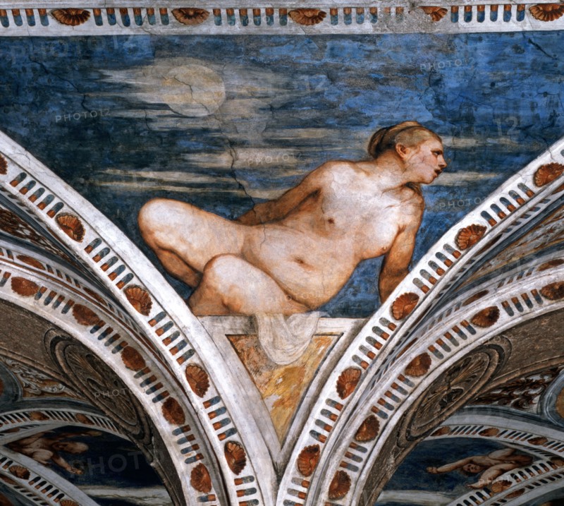 Night figure, personification of the Moon