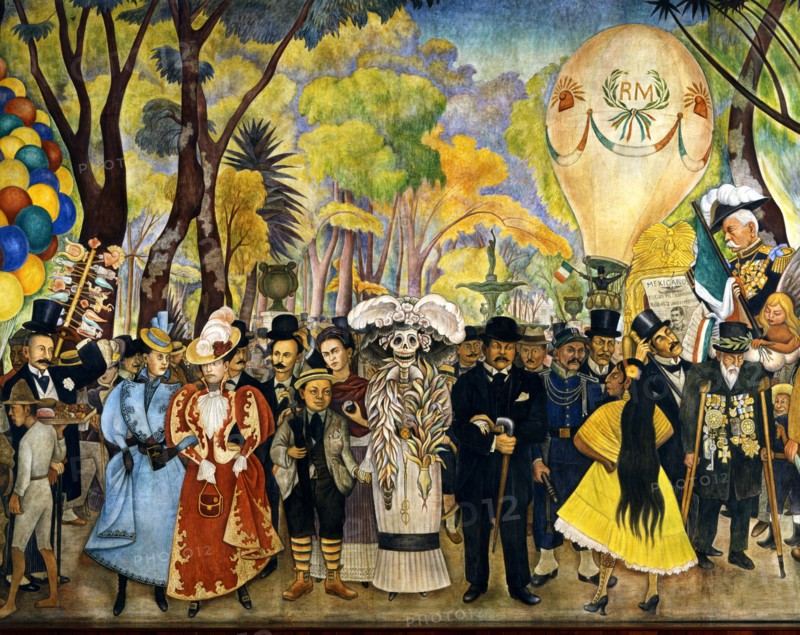 Rivera, Dream of a Sunday Afternoon in Alameda Central (detail)