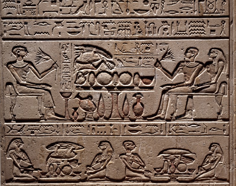 Stele for the scribe of Sembi prison. Da Ab ydos