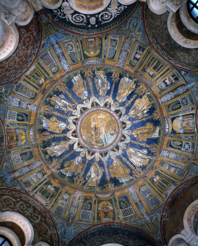 Baptistère des Orthodoxes à Ravenne : coupole