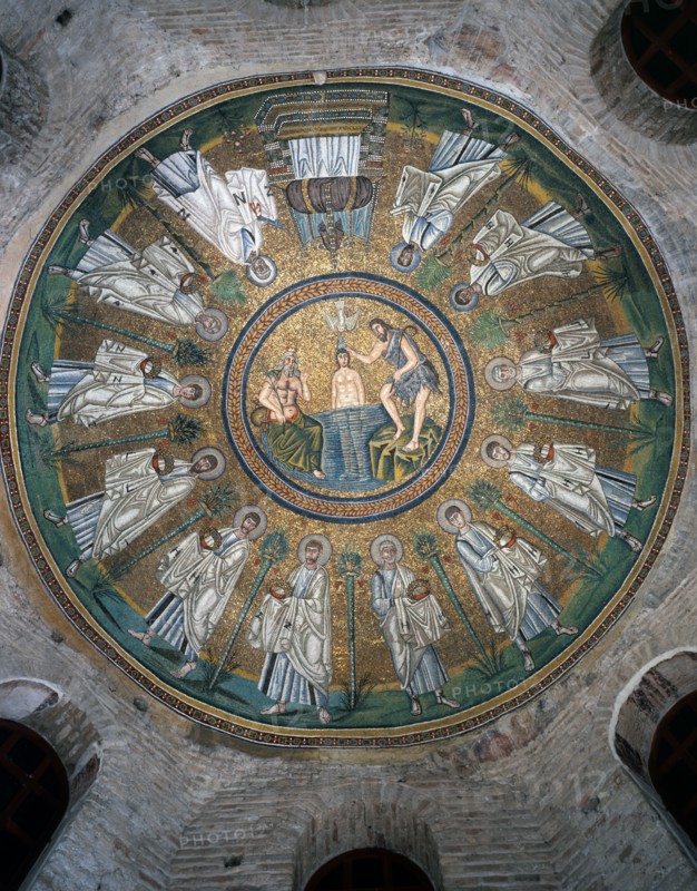 Baptistère des Ariens à Ravenne : coupole