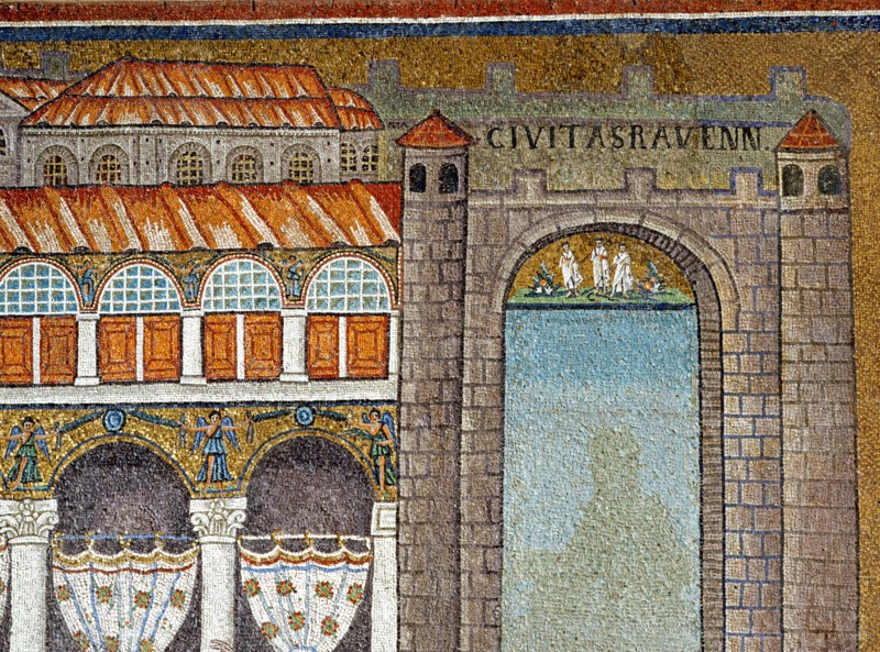 Basilica of Sant'Apollinare Nuovo, Ravenna: palace of Emperor Theoderic the Great