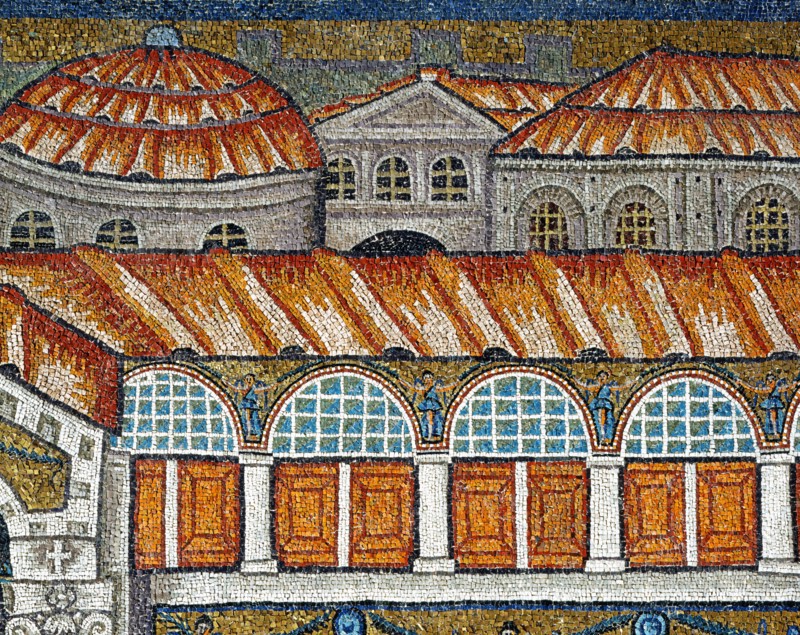 Basilica of Sant'Apollinare Nuovo, Ravenna: palace of Emperor Theoderic the Great