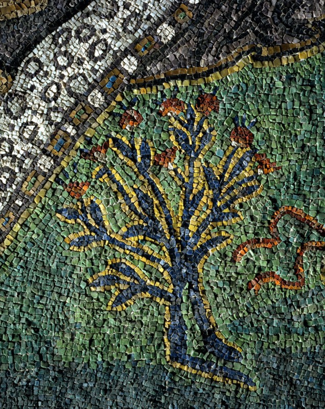 Basilique Sant'Apollinare Nuovo à Ravenne : la procession des Rois Mages (détail)