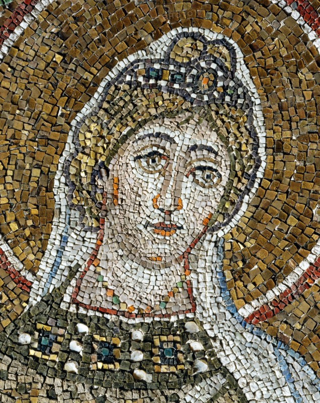 Basilica of Sant'Apollinare Nuovo, Ravenna: the procession of the Martyred Virgins (detail)