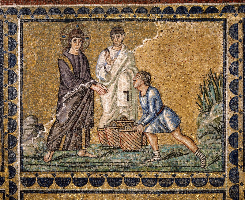 Basilique Sant'Apollinare Nuovo à Ravenne : les Noces de Cana