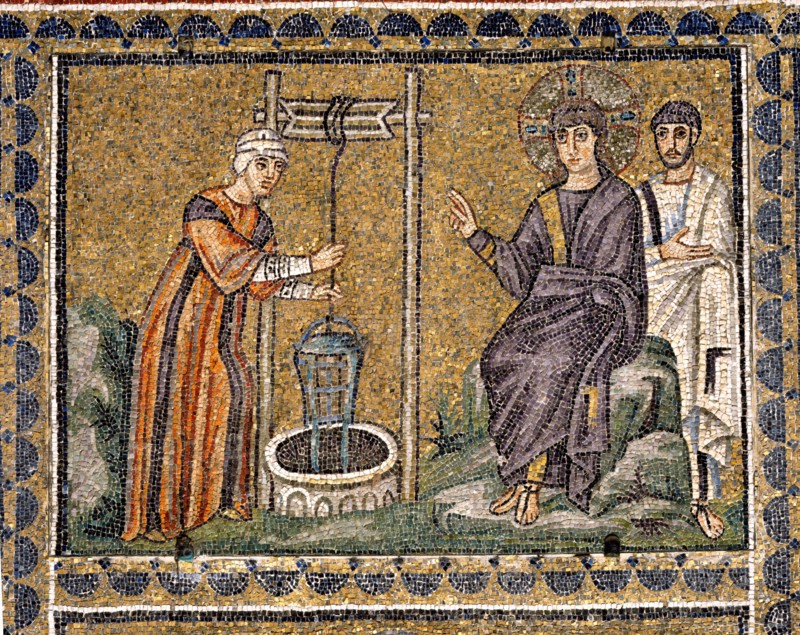 Basilica of Sant'Apollinare Nuovo, Ravenna: Christ and the Samaritan woman