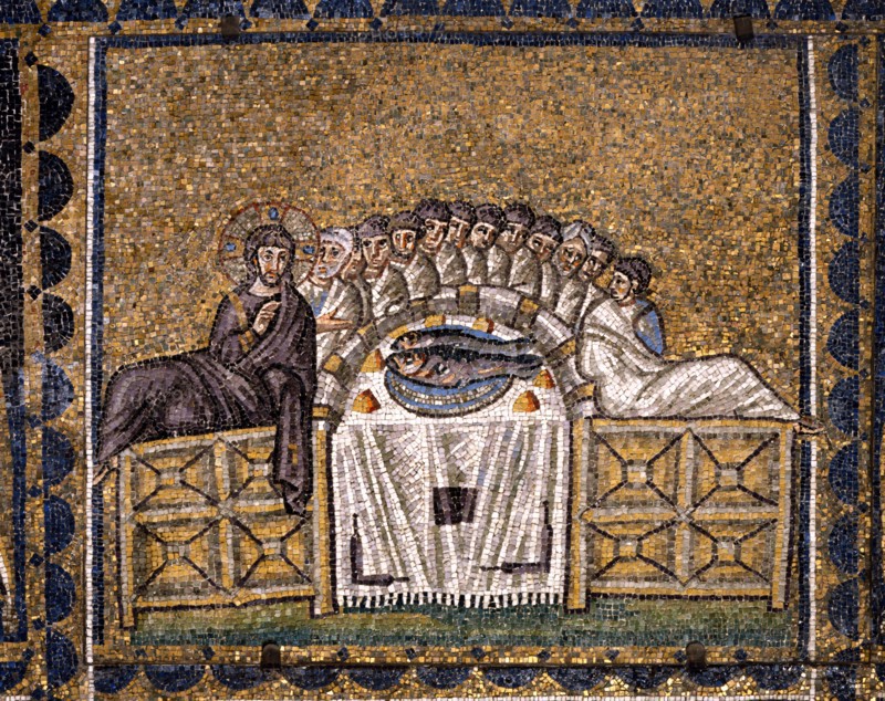 Basilica of Sant'Apollinare Nuovo, Ravenna : The Last Supper
