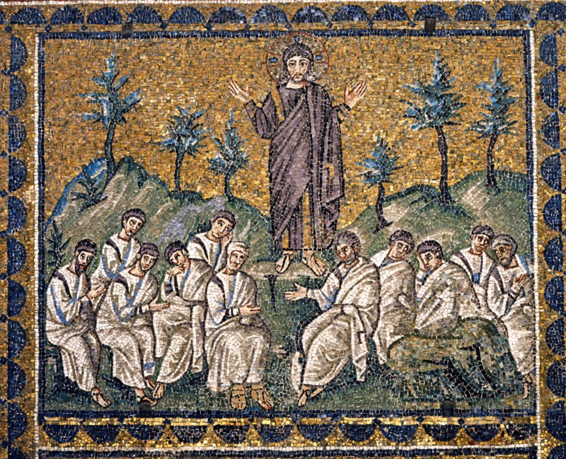 Basilica of Sant'Apollinare Nuovo, Ravenna: Jesus on the Mount of Olives in Gethsemane