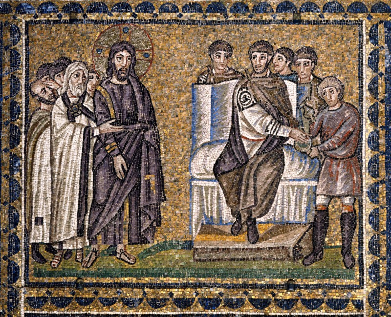 Basilica of Sant'Apollinare Nuovo, Ravenna: Pilate washing his hands