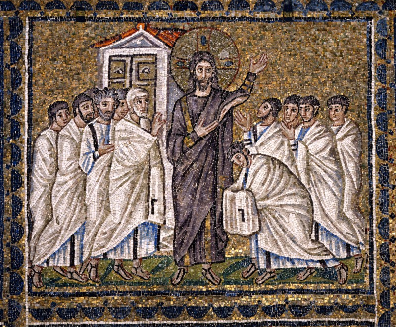 Basilica of Sant'Apollinare Nuovo, Ravenna : The Incredulity of Saint Thomas