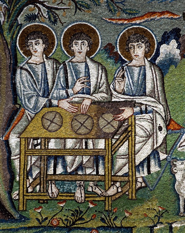 Basilica San Vitale in Ravenna: decoration on the lunette (detail)