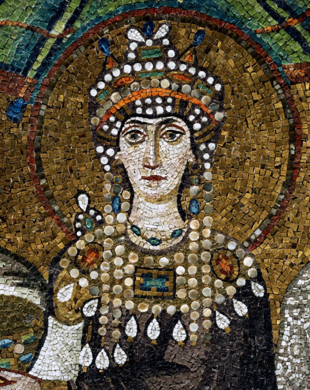San Vitale Basilica in Ravenna: right part of the apse