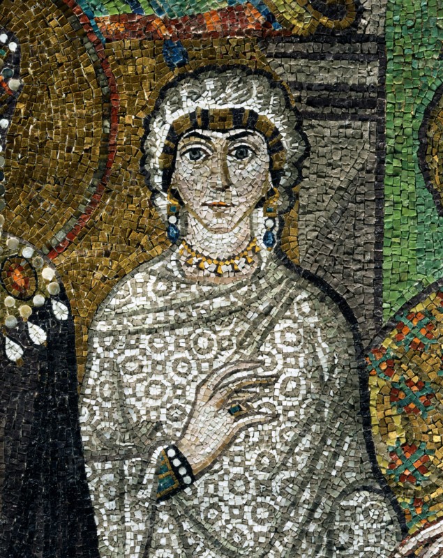 San Vitale Basilica in Ravenna: right part of the apse