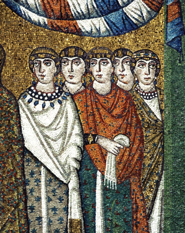 San Vitale Basilica in Ravenna: right part of the apse