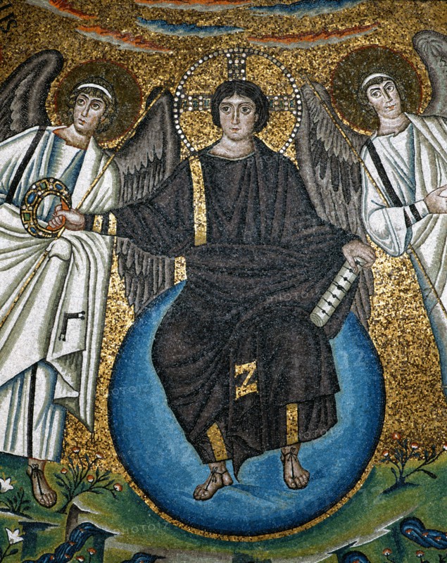 Basilica San Vitale in Ravenna: decoration of the apse (detail)