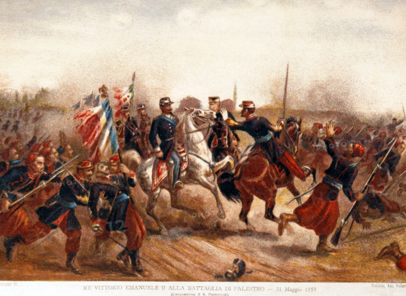 Pontremoli, Victor-Emmanuel II à la bataille de Palestro