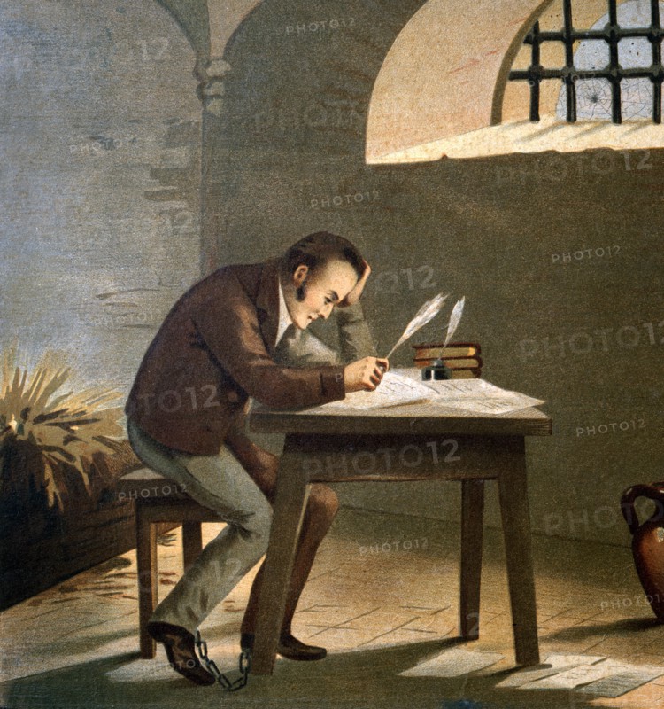 Silvio Pellico in prison
