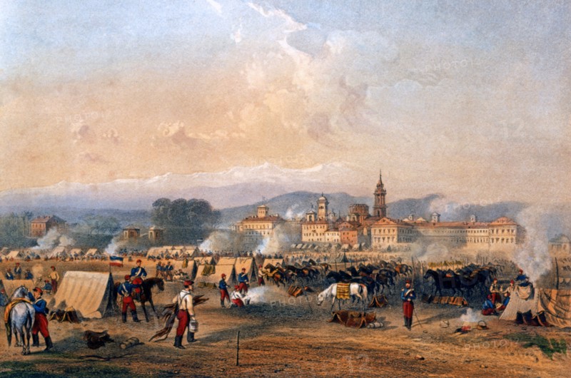 French "Chasseurs d'Afrique" camp, March 1859