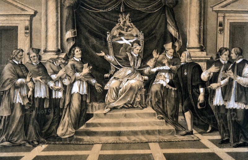 Le Pape Clement XIV et la fin de la Compagnie de Jesus (Jesuites).
