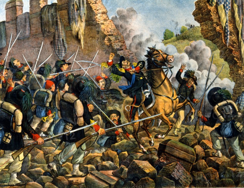 La brèche de Porta Pia le 20 septembre 1870