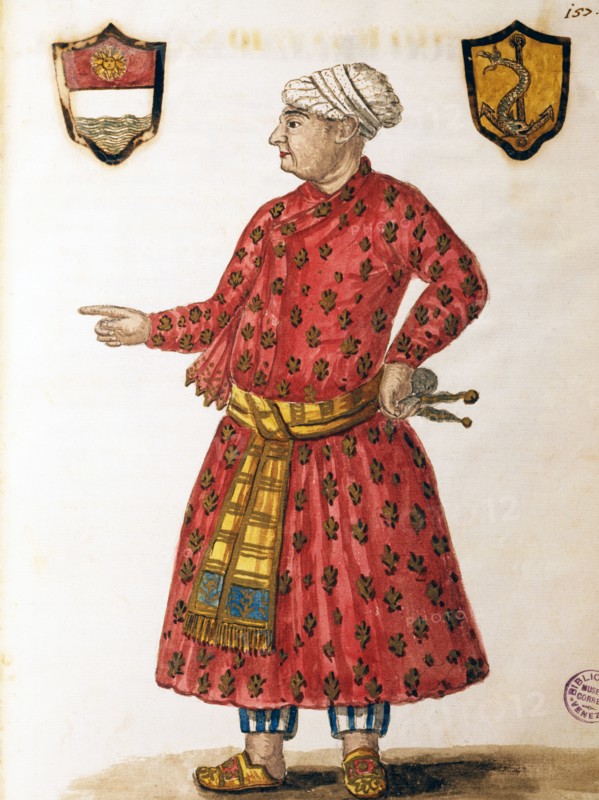 Van Grevenbroeck, Antonio Manunzio wearing a Mughal outfit