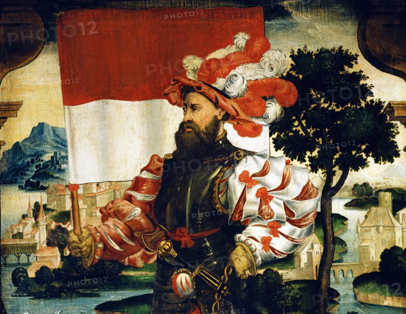 Mareschet, Porteur de bannière du Canton de Unterwalden en Suisse (détail)